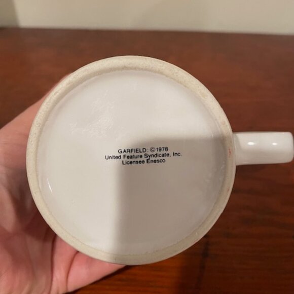Vintage 1978 Enesco Garfield It’s Your Birthday "Big Fat Hairy Deal" Mug - Picture 8 of 9